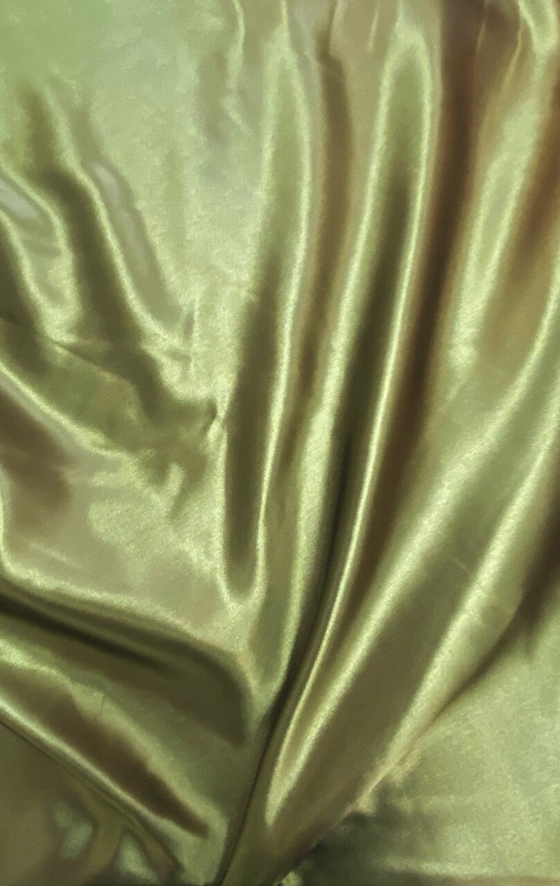 1 Yard Olive Bridal Satin Fabric 58/60 Inch Wide Lustrous Smooth Material for Wedding Drapes, Costumes & Gowns